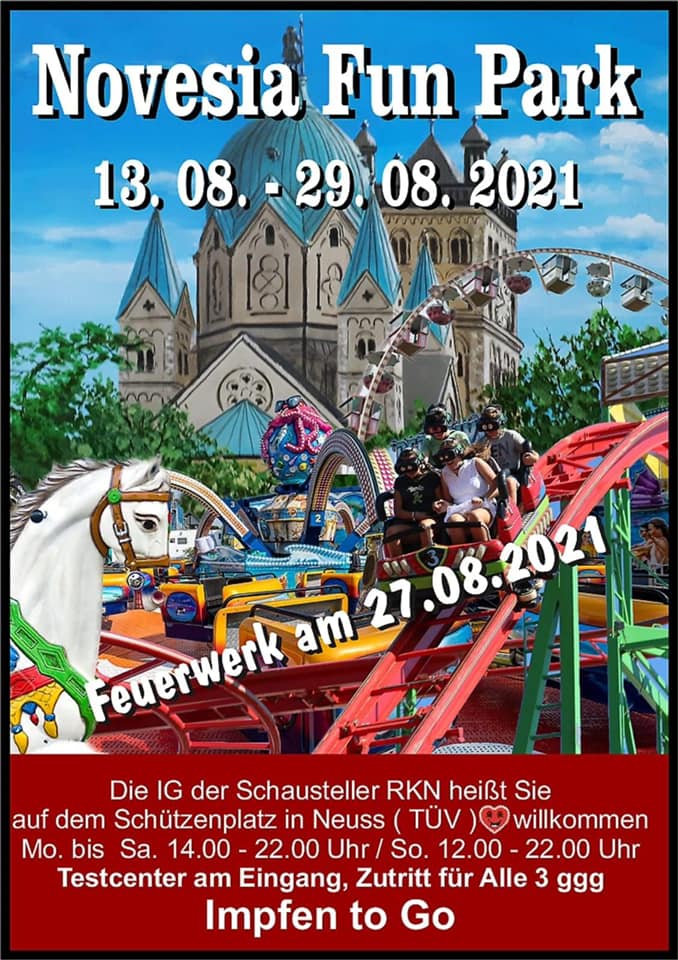 Kirmes in Neuss: „NovesiaFunpark“ ab 13.08.2021!