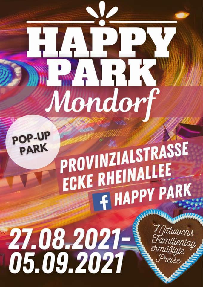 Kirmes in Mondorf: Happy Park ab 27.08.2021!