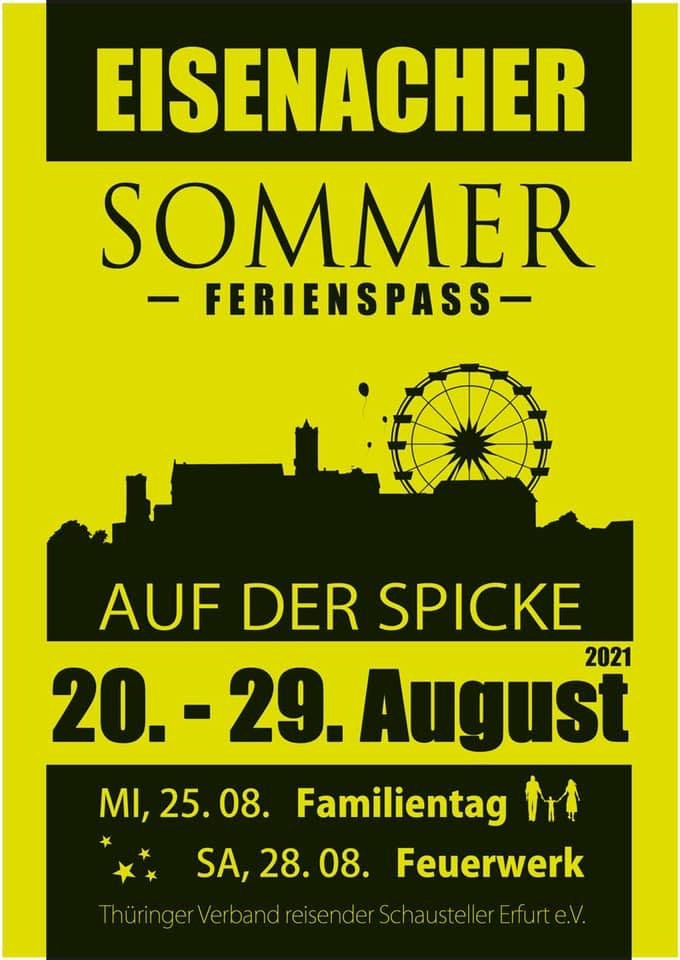 Kirmes in Eisenach: Eisenacher Sommer Ferienspaß ab 20.08.2021!
