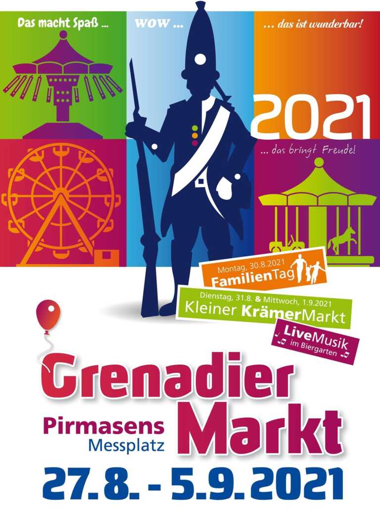 Kirmes in Pirmasens: Grenadier Markt ab 27.08.2021!