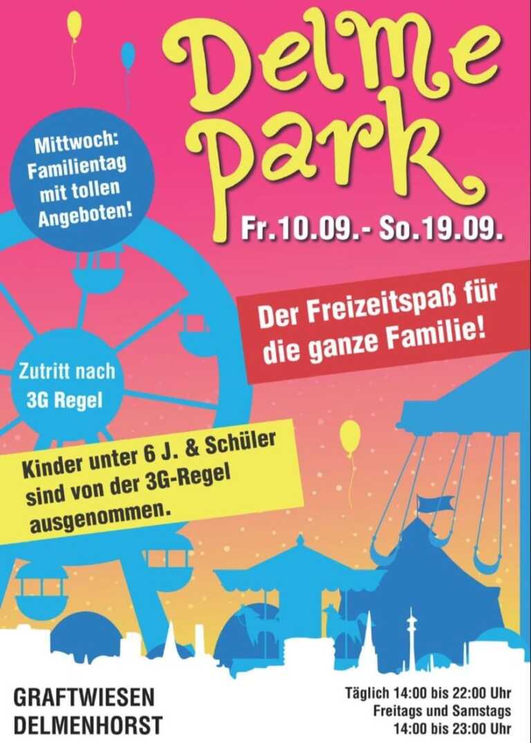 Kirmes in Delmenhorst: Delme Park ab 10.09.2021!