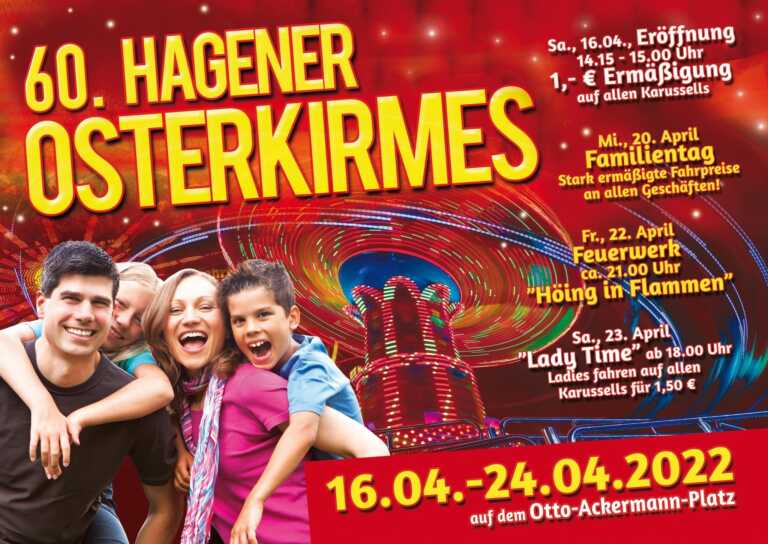 Osterkirmes Hagen 2022: Attraktionen, Infos & Öffnungszeiten!