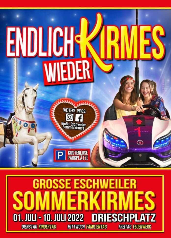Sommerkirmes Eschweiler 2022: Attraktionen & Infos!